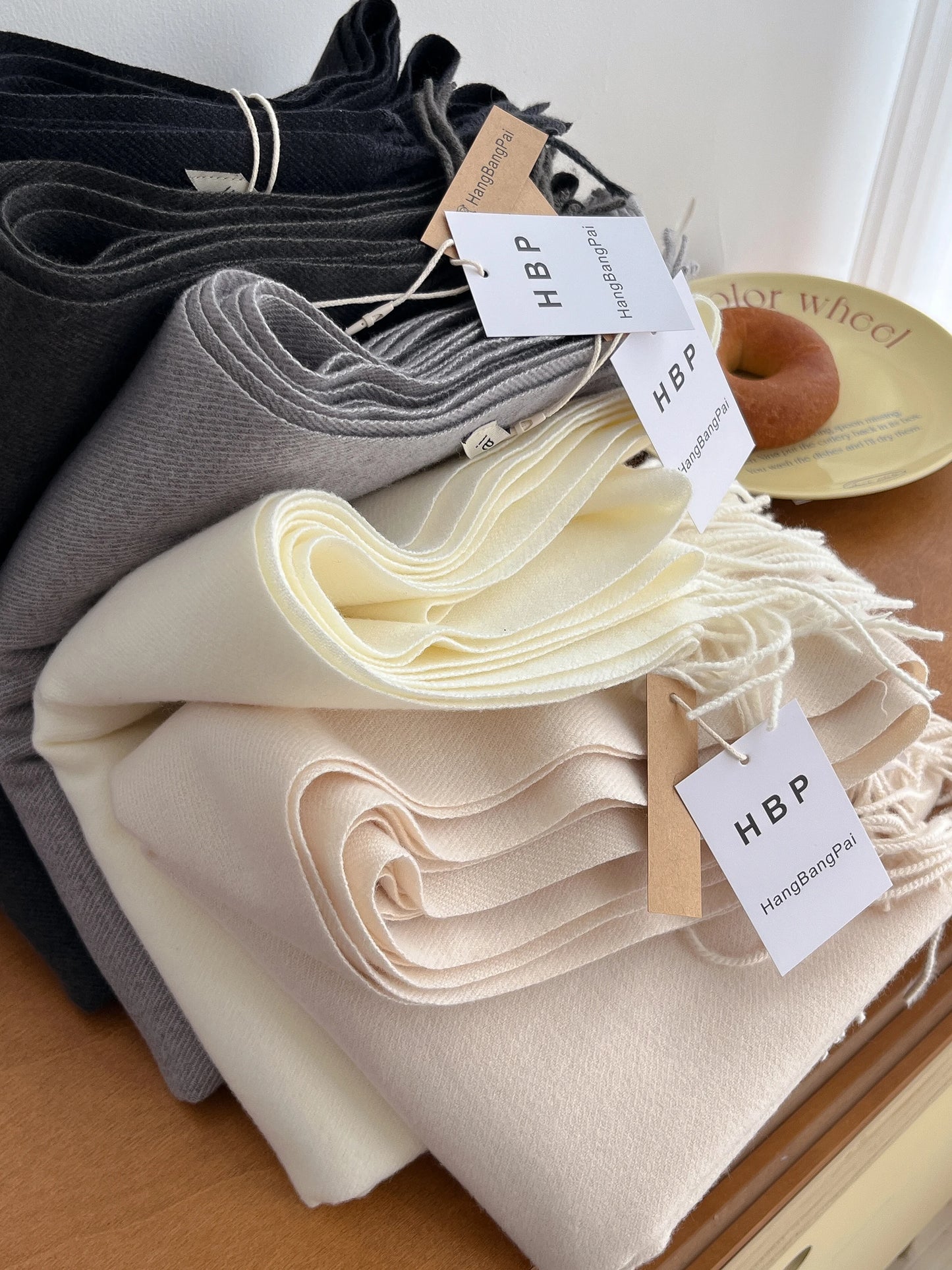 2025 New Winter Wool Scarf For Women Long Warm Cashmere Scarves Hijab Solid Lady Shawl Wrap Female Pashmina Bandana Head Scarfs