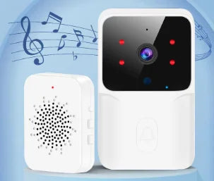 HD WiFi Video Doorbell Low Power Rechargeable Night Vision Smart Security Door Bell 1‑to‑1 Home Intercom - Shoppiline