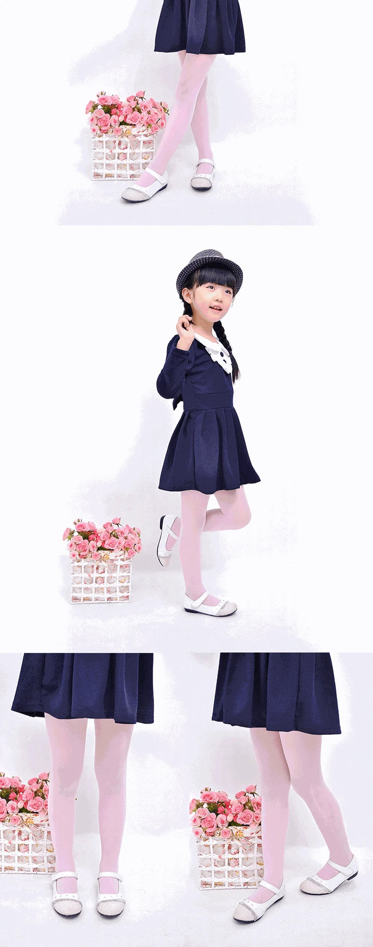 Sommer Frühling Candy Color Kinder Strumpfhosen Ballett Tanz Strumpfhosen für Mädchen Strumpfhosen Kinder Samt Uni Weiß Strumpfhosen