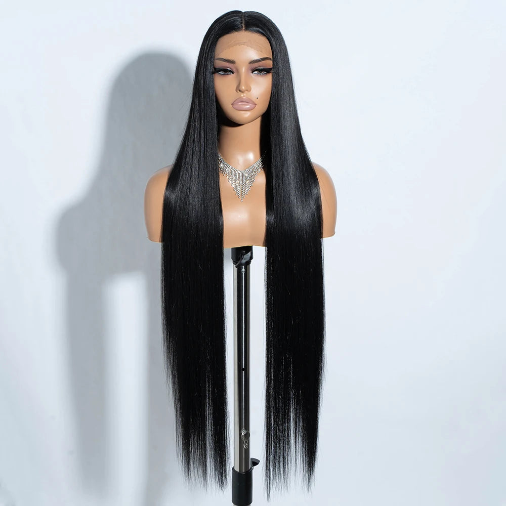 Synthetic Lace Front Wigs For Women 38 Inch Straight Wig Lace Wig  Blonde Brown Black Lace Wigs Cosplay Straight Lace Front Wig