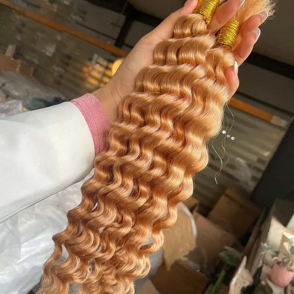 2 paquets de cheveux humains pour tresses bohèmes, 14 pouces 100G 10A, cheveux brésiliens vierges ondulés en vrac pour tresser