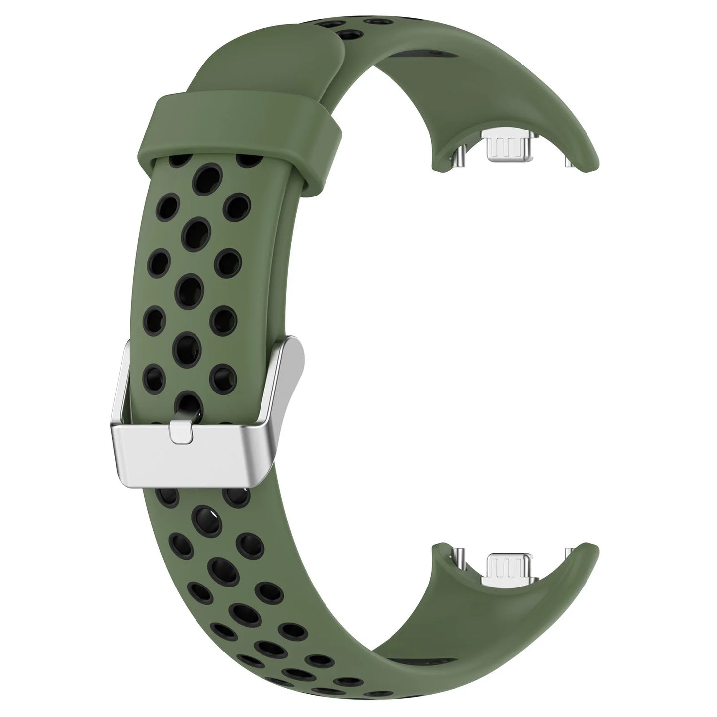 Für Xiaomi Band 8 9 Silikonarmband, zweifarbiges, atmungsaktives Smartwatch-Armband, Ersatzarmband für Xiaomi MiBand 8 9
