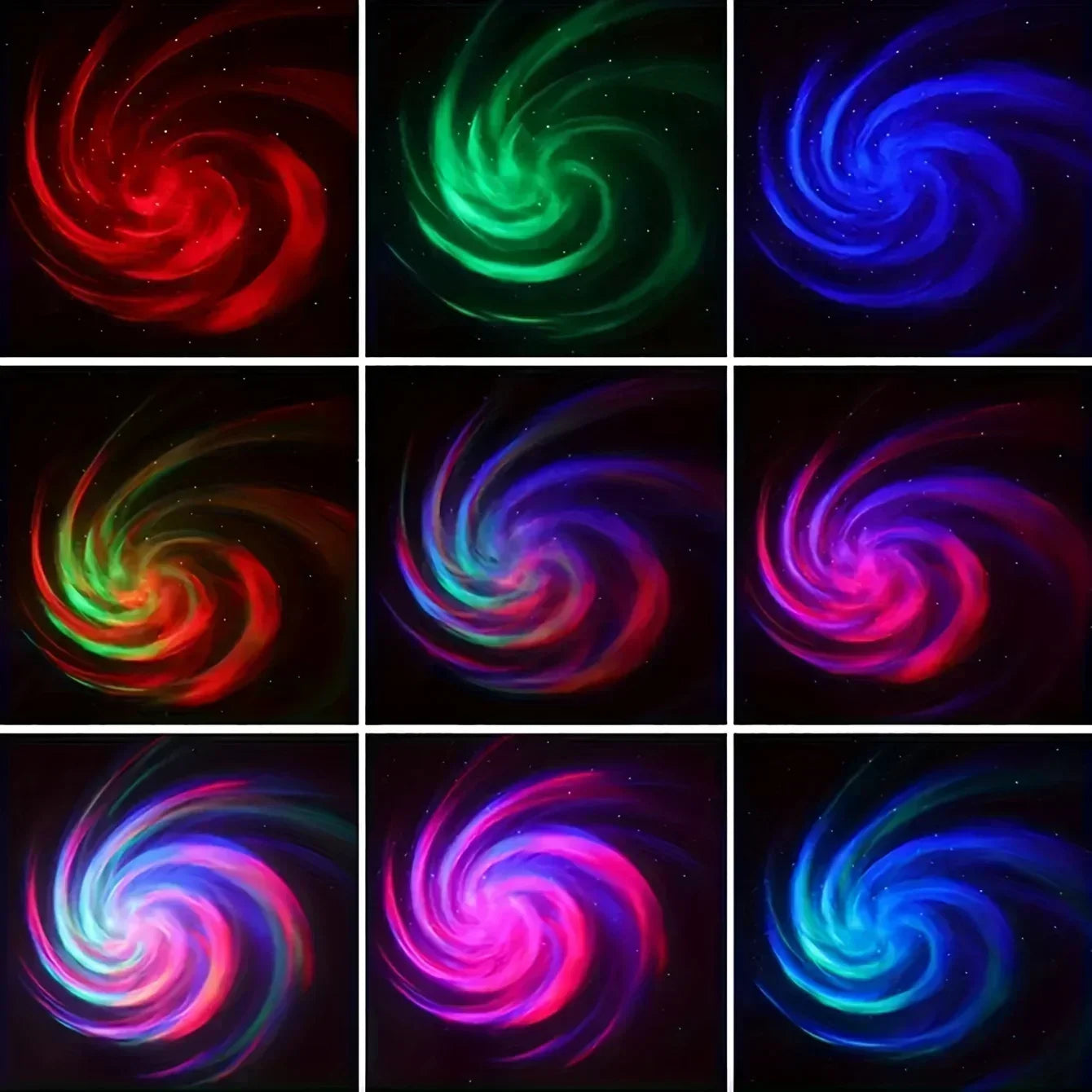 Galaxy Projector RGB Star Projector USB Powered Remote Control Night Light Lamp for Birthday Gifts Holiday Party Room Decoration