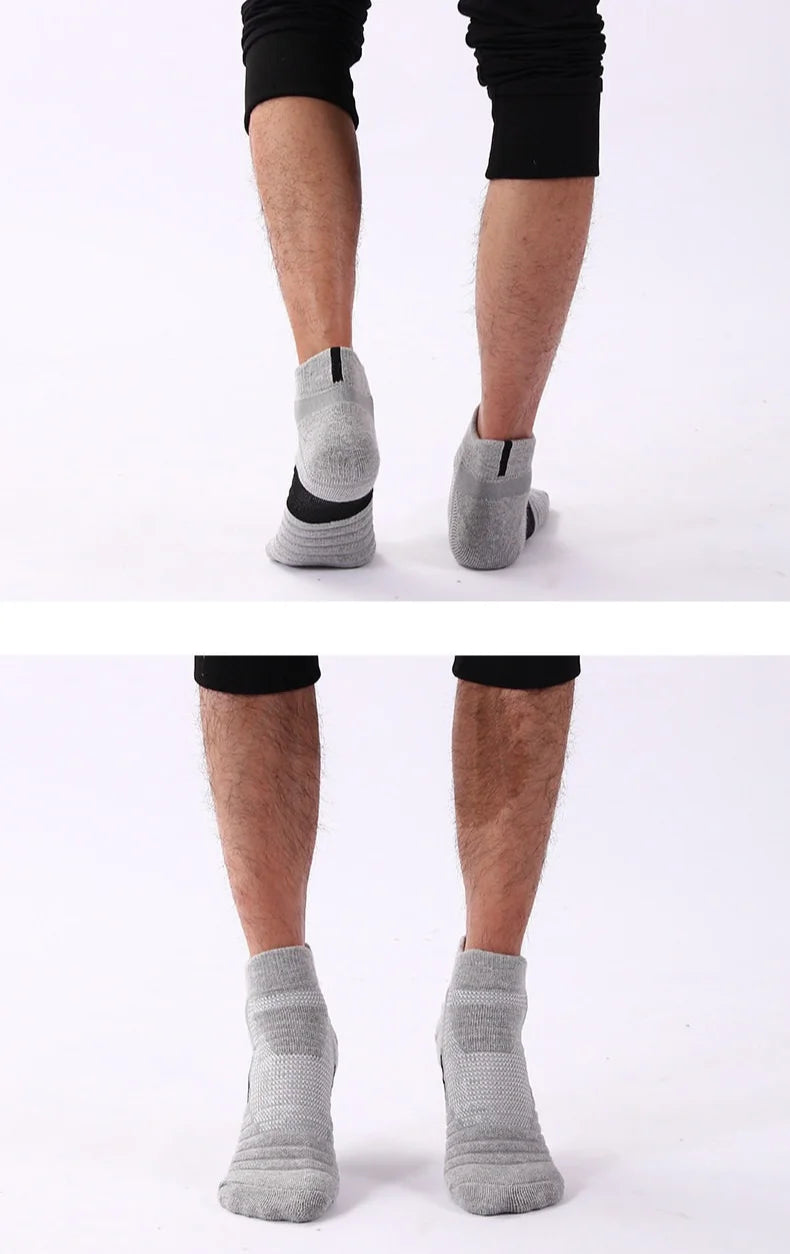 3 Pairs Anti-Slip Football Socks Men Sock Short Long Tube Soccer Basketball Sport Breathable Deodorous 39-45 Running Hiking