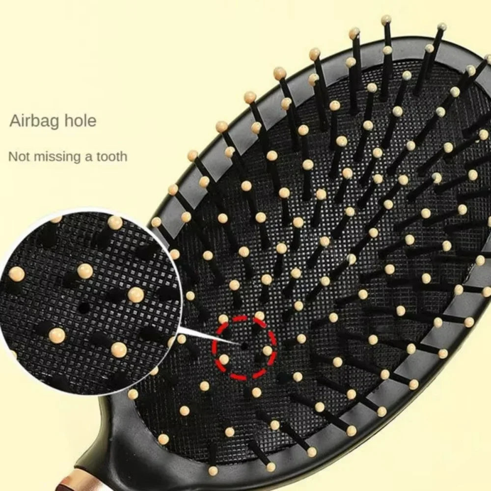 Air Cushion Hairbrush Scalp Massage Comb Soft Nylon Bristle Anti-static Detangler Brush For Wet Dry Straight Curly Hair Salon