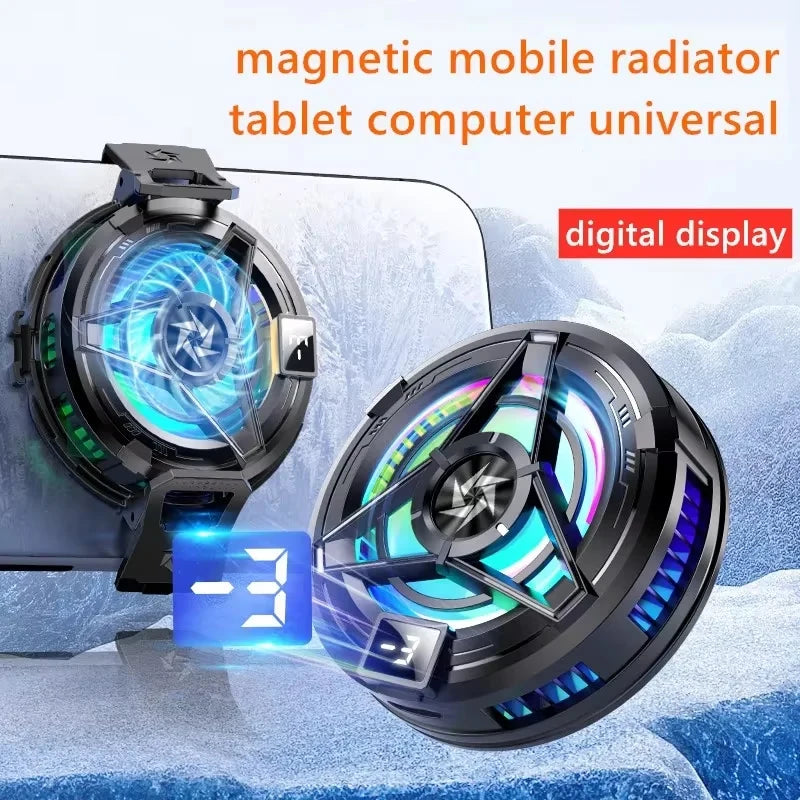 SL17 Magnetic Phones Cooler Back-Clip 2 in 1 Game Cooler Semiconductor Fast Phone Cooling Fan for IOS Android Phone - Shoppiline