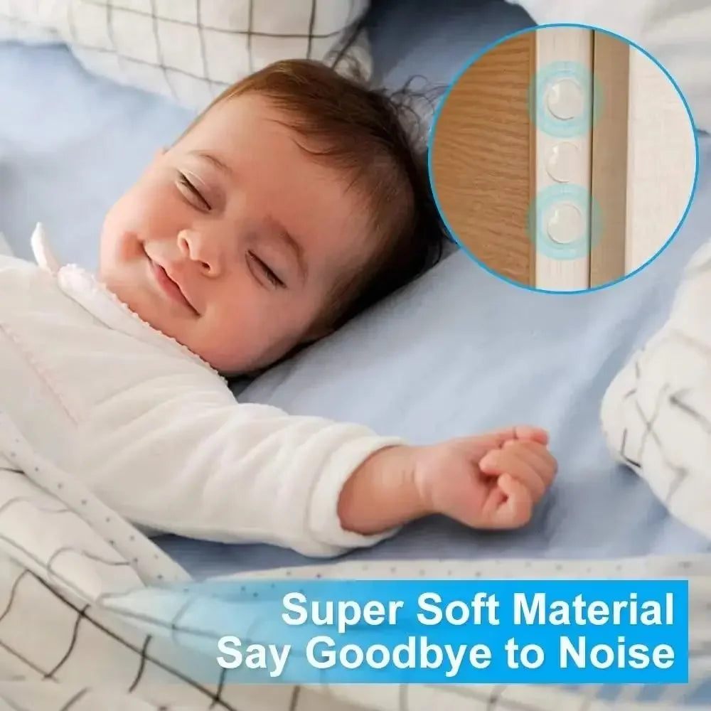 Silicone Self-Adhesive Clear Round Bumper Pads, Cabinet Door Sound Dampening Buffers, Furniture Silent Rubber Stoppers