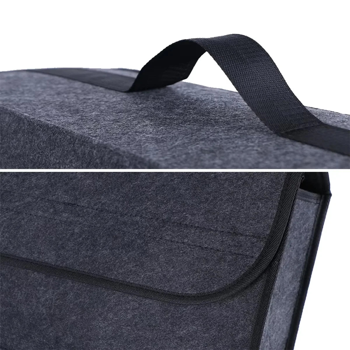 YONGRUN 1/2PCS Car Folding Storage Bag Trunk Felt Cloth Storage Bag Foldable Felt Box Portable Multifunctional Storage Bag