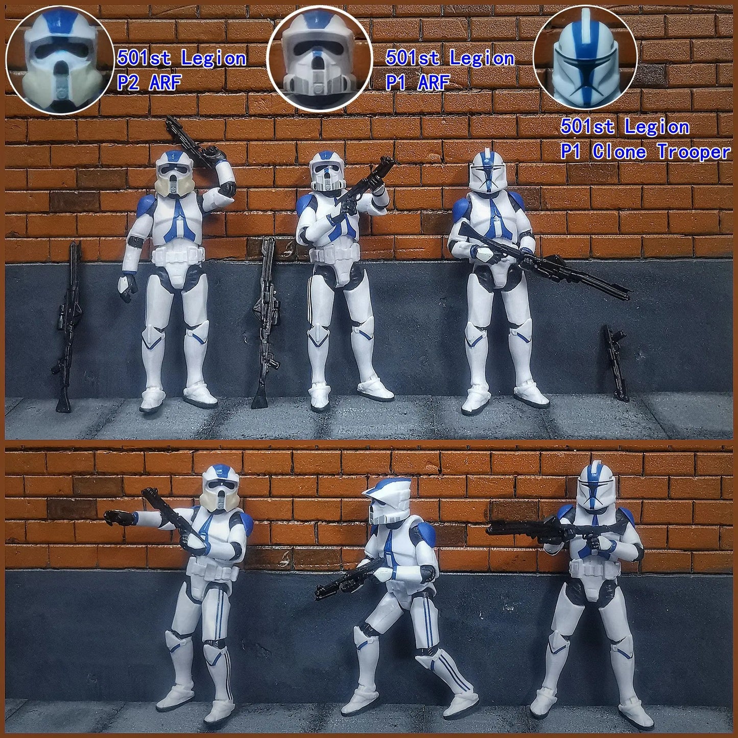Star Wars 3.75 Inch Trooper 1/18 501st Legion Action Figure Hardcase REX Anakin Dogma Tup Toys Model Loose - Shoppiline