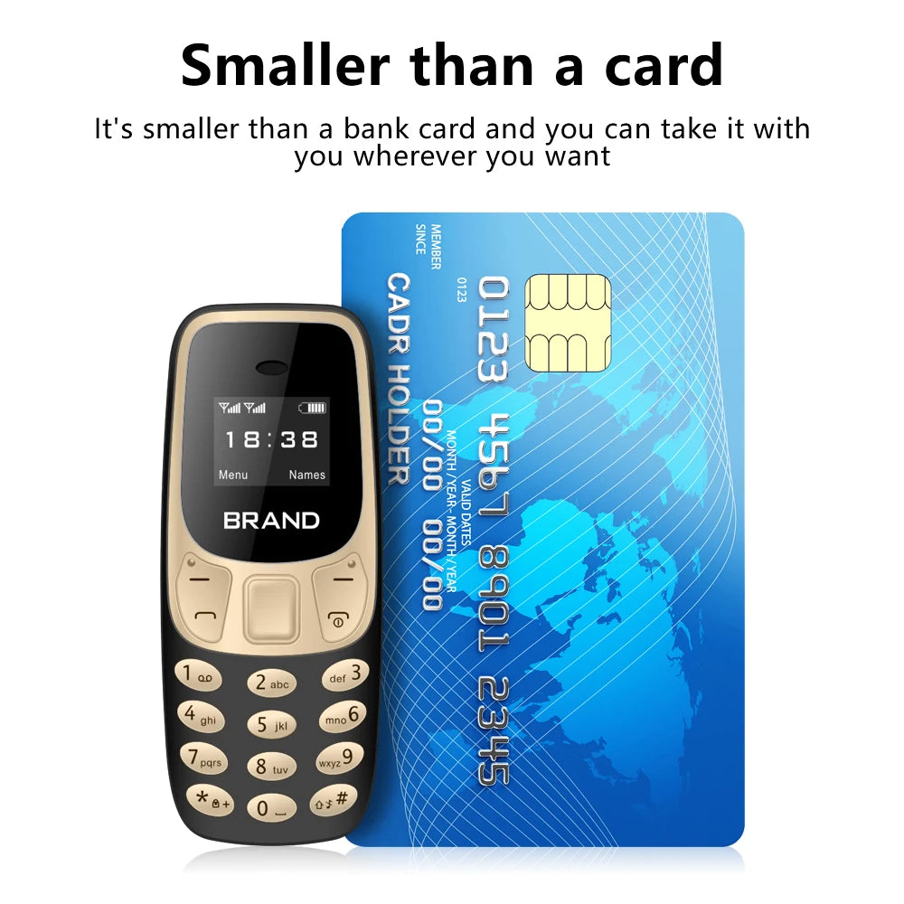 SERVO Small Mobile Phone Bluetooth Dialer Magic voice Low Radiation Telephone Call Recording 2/3 SIM GSM Unlocked Mini Cellphone - Shoppiline