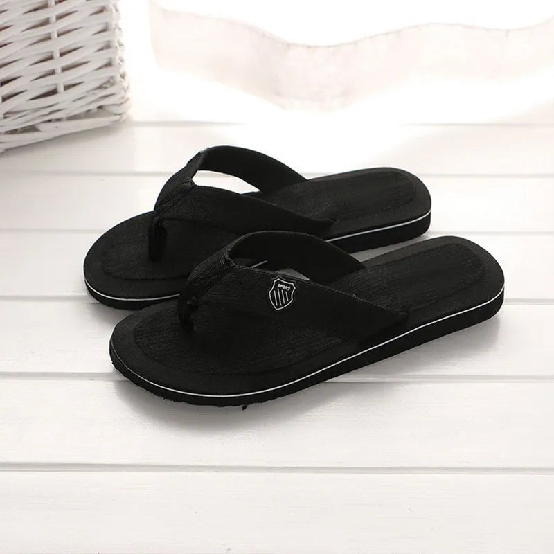 Flip-Flops For Men 2024 Summer Anti-Skid Breathable Home Outdoor Comfortable Slippers Daily Casual Men Flip-Flops Beach Slippers