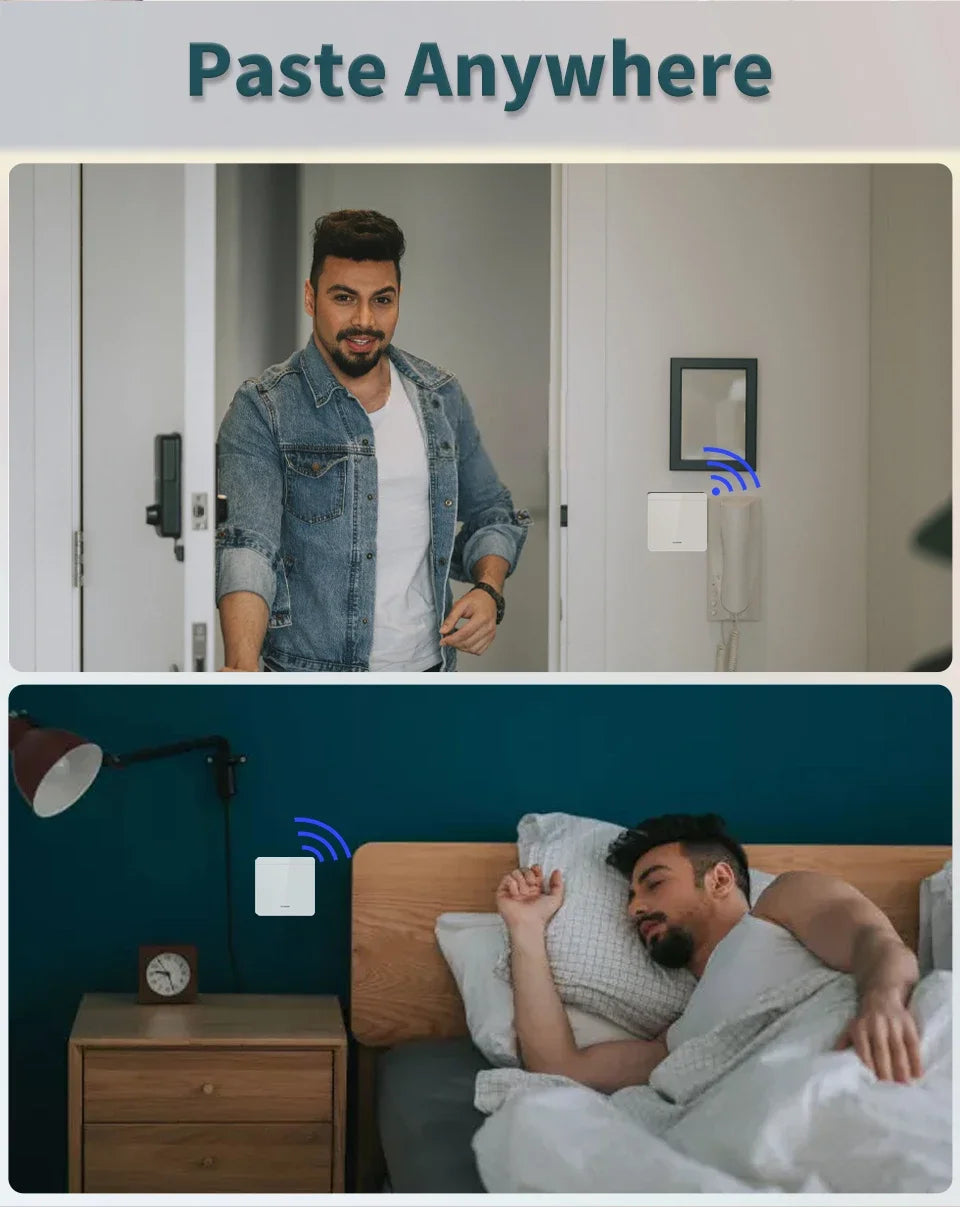 Wifi RF 433MHz Smart Switch Tuya Smart Life Alexa Google Alice Voice Control Remote Wireless Wall Panel Module for Led Lighting