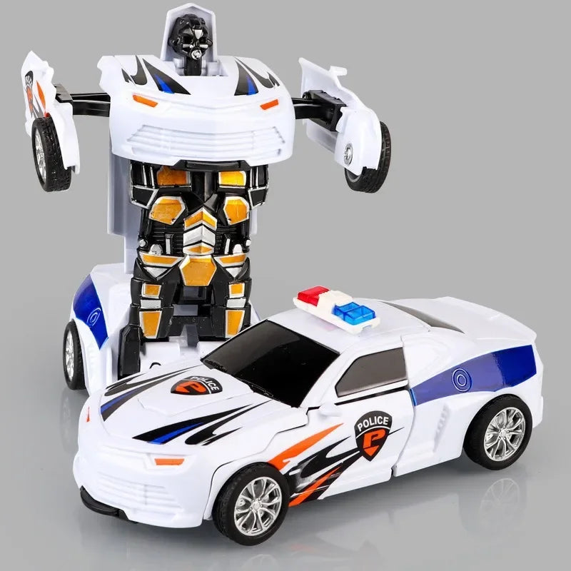 Verformbares Spielzeugauto, Trägheitsaufprall, Ein-Knopf-Verformung, Jungenpuzzle, Kollisionsverformung, Autobot-Roboter