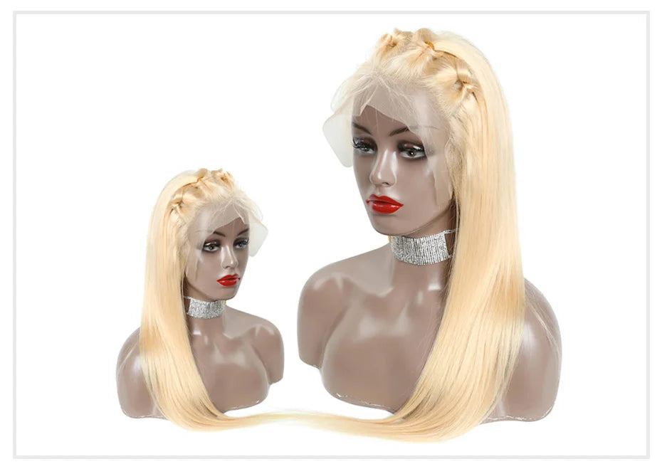 13x4 13x6 360 HD Transparent 613 Honigblond Farbe Spitze Front Echthaar Perücken für Frauen Rohes brasilianisches glattes Lace Frontal Perücke