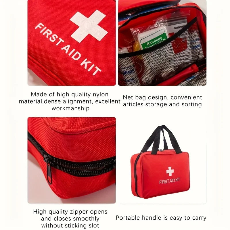 260pcs Deluxe First Aid Kit - Essential Emergency Supplies for Home, Outdoor Adventure and Camping Safety - Shoppiline