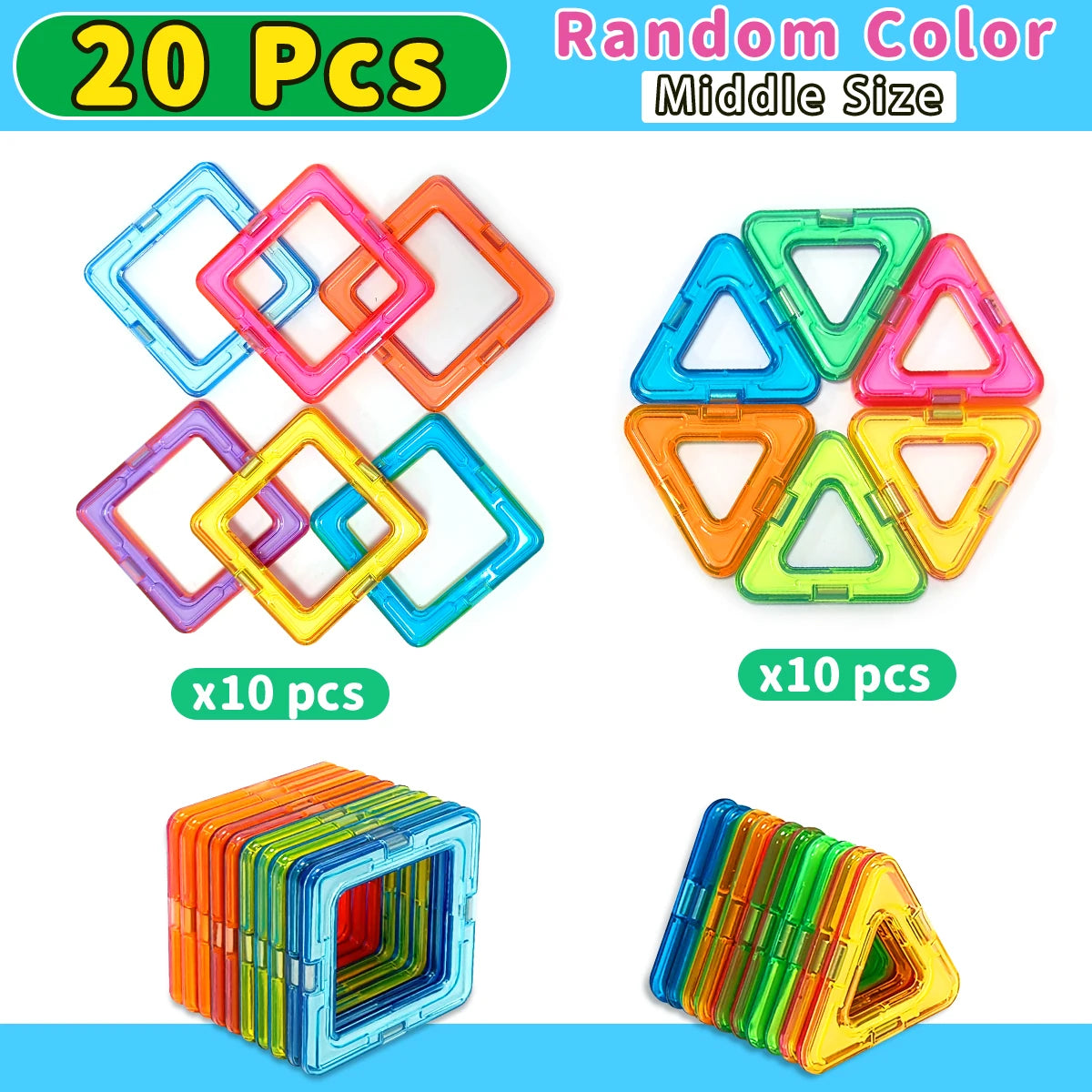 Magnetic Building Blocks Construction Sets Toy For Kids DIY Toys STEM Learning Educational Magnet Toys Birthday Gift