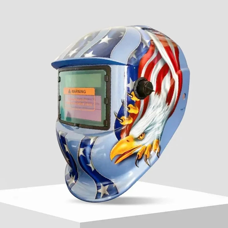 AIRAJ Welding Helmet Auto Darkening Welding Mask For TIG MIG ARC Welder Machine Large View True Color DIN9-13 93*42MM Vision - Shoppiline