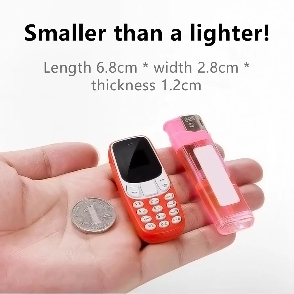 SERVO Small Mobile Phone Bluetooth Dialer Magic voice Low Radiation Telephone Call Recording 2/3 SIM GSM Unlocked Mini Cellphone - Shoppiline