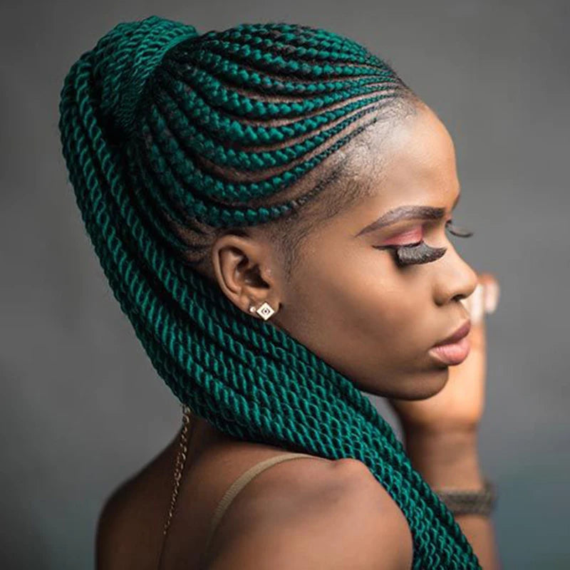 Synthetic Kanekalon Crochet Hair Braiding Hair Pre Stretched Curly Jumbo Braids Extensions Hair Accessories For Girls Braids