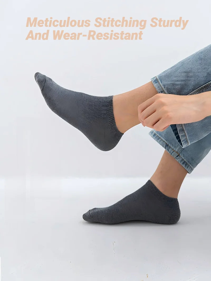 Solid Color Ankle Boat Socks Low Cut Short Style Comfortable Fashionable For Men Women Spring Summer Round Neck Casual