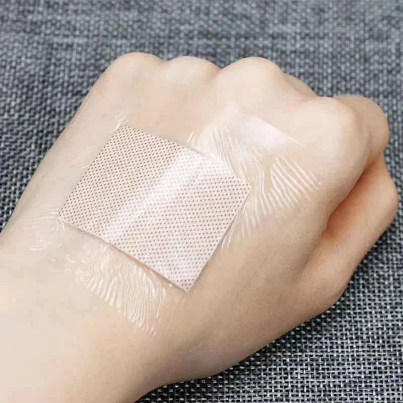 50PCS 38*38mm Transparent PU Square Band-Aid Waterproof Adhesive Bandage Protective Sticker