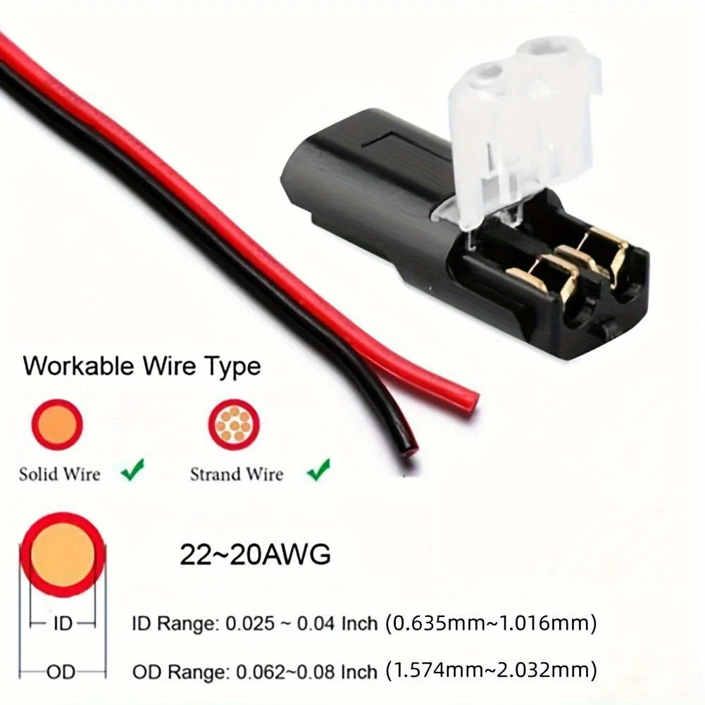 2 Pin Way Plug Car Wire Cable Auto Electrical Connector Strip Terminal Connection Tools New Waterproof Electrical Connector