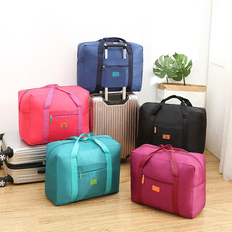 Travel Duffel Bag Lightweight Foldable Unisex Tote Carry On Luggage Weekender Overnight Stays Suitcase Organiser 20L Large Bags