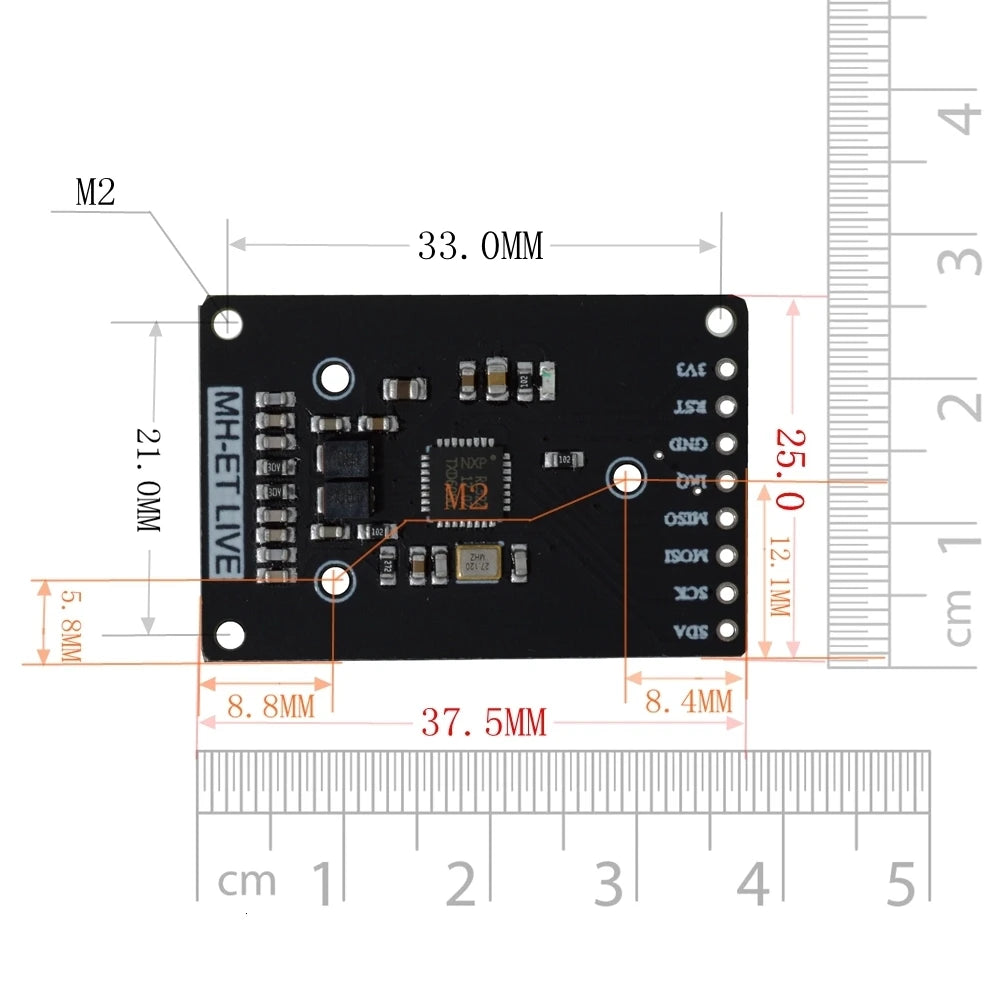 MFRC-522 RC-522 RC522 Antenna RFID IC Wireless Module For Arduino IC KEY SPI Writer Reader IC Card Proximity Module