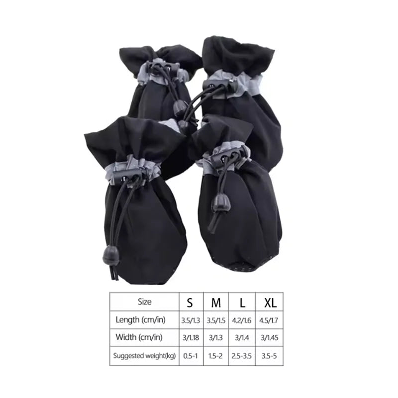 1PC Waterproof Soft Sole Rain Shoes Dog Foot Covers Ideal for Small to Medium Dogs Anti-Slip Protection for Paws