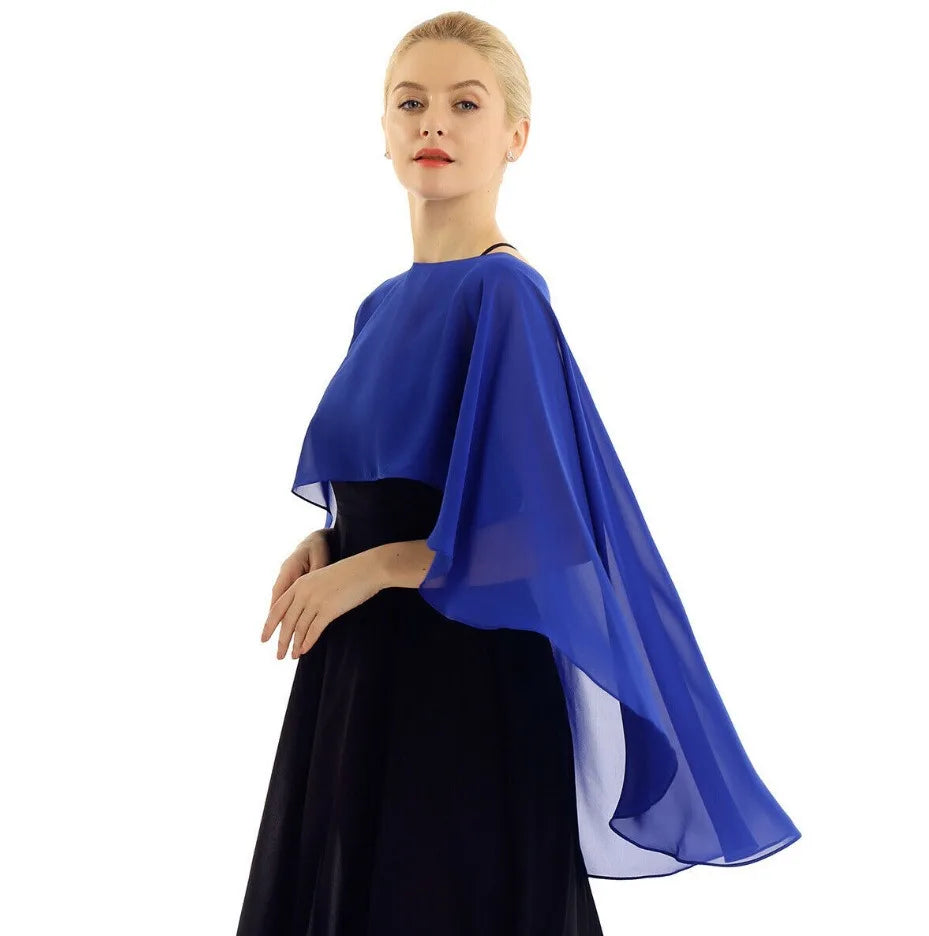 Elegant Chiffon Wedding Wrap for Women Evening Capes Bridal Jacket Accessories