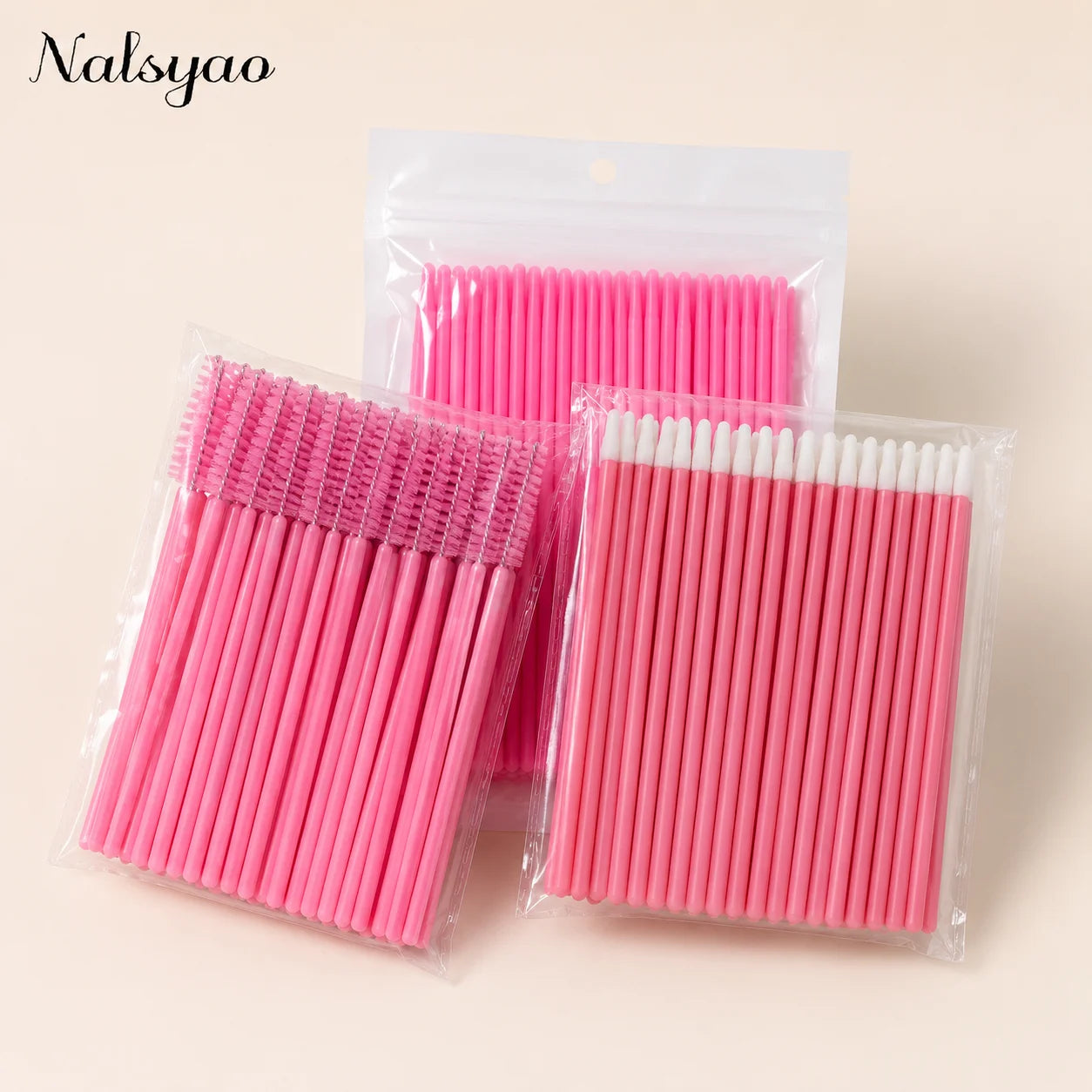 200pcs Eyelash Extension Special Eyelash Removal Brush Micro Brush Eyelash Brush Lipline Cotton Brush for Eyelash Extension Tool