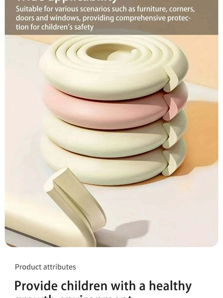 2M Child Bumper Strips Baby Safety Bumper Strips Table Safety Edge Coffee Table Corner Protection Strips