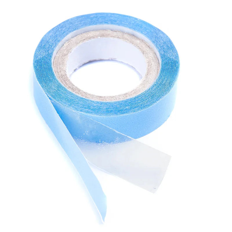 3YARDS Hair SystemsTape For Lace Front Blue Double Sided Wig Tape For Hair Extensions Adhesive Tape Wig Styling Tools