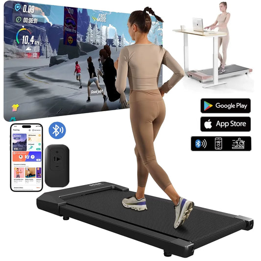 300lbs Treadmill for Home 2.5HP Treadmills Walking Pad LCD Digital Data Display 2in1 Walking Running Fitness Exercise Machine - Shoppiline