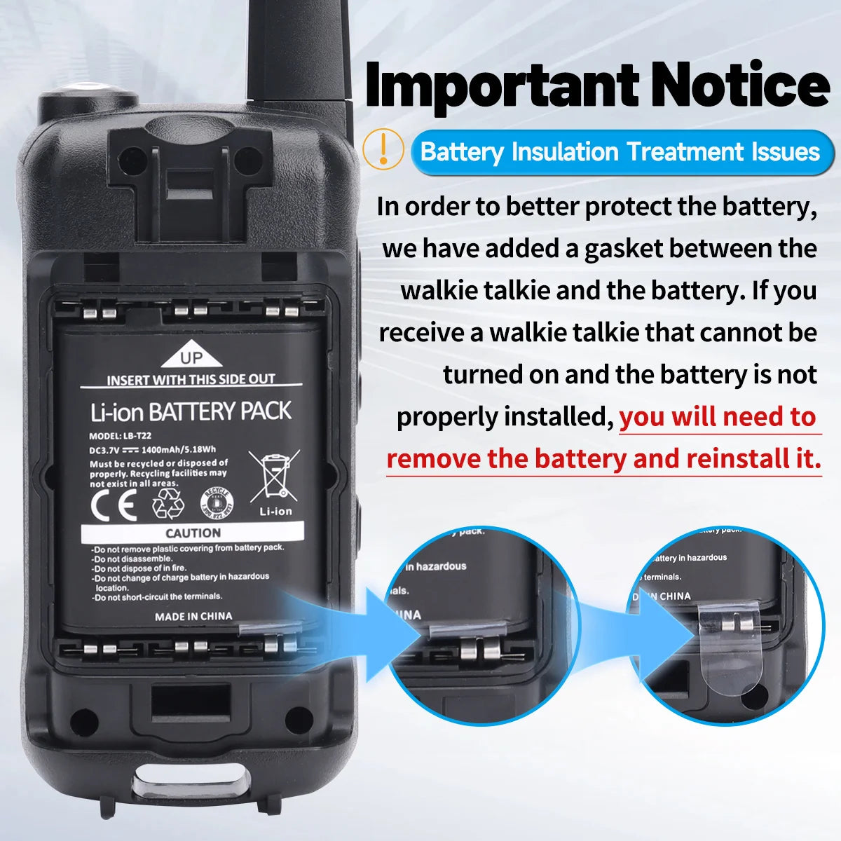 2pcs Baofeng F22 Mini Walkie Talkie PMR Long Range Rechargable Portable Kids Two Way Radio Type-C Charger for Camping Trip - Shoppiline