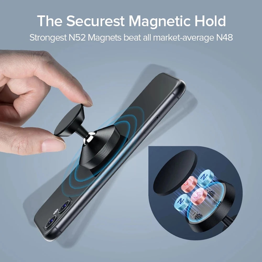 Magnetic Car Phone Stand Magnet Mount Bracket Adhesive Stick on Dashboard for iPhone 14 13 12 Pro Samsung Xiaomi Huawei Mobile