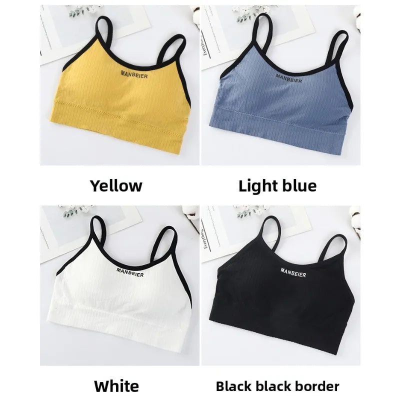 New Sports Bra for Women Gym Sexy Crop Top Bra Women Cotton Underwear Soft Comfort Tube Tops Female Brassiere Tops for Girls
