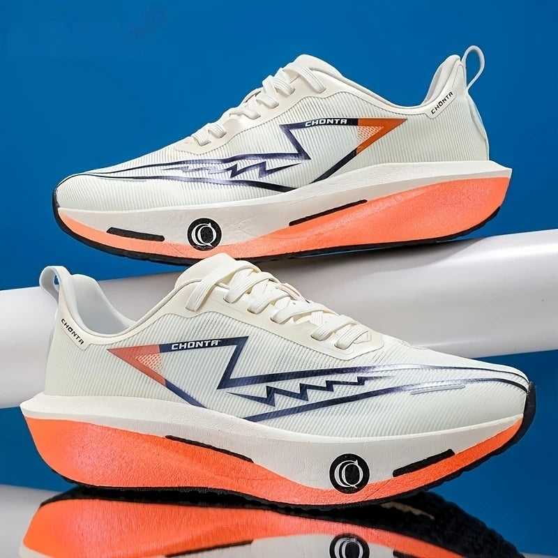 Herren Modische Lässige Bequeme Sportschuhe - Atmungsaktives Obermaterial aus Stoff, rutschfeste, verschleißfeste, stoßdämpfende Sohle, runde Zehenpartie, zum Schnüren, lässige Laufschuhe, geeignet für alle Jahreszeiten