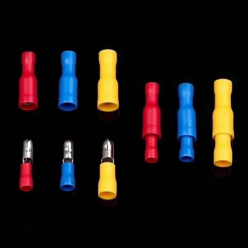 102/280/300/480pcs Comprehensive Electrical Terminal Kit-Durable Insulated Spade, Ring, Fork & Butt Connectors-Efficient Wire Or