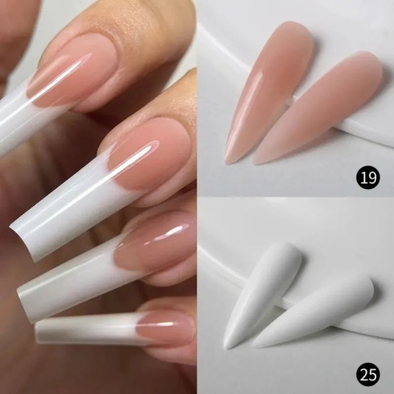MSHARE Poly Nails Acryl Gel 60ml Builder UV Led Acrylgel Nagelverlängerungen Acryl Rosa Weiß Klar Acrylat HEMA TPO-freies Gel