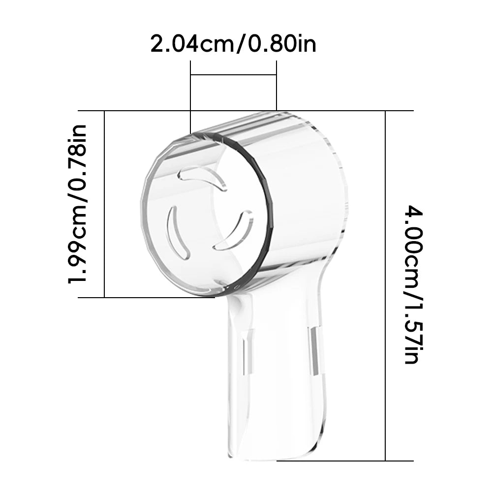 Toothbrush Dustproof Covers Caps Compatible with Braun Oral B Replacement Heads and iO Series Electric Toothbrush Head Protector