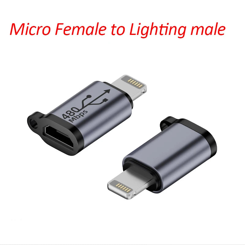 VIKEFON Type C Female to Micro USB/Type Female to Mini USB/Micro USB Female to Type C/Micro USB Female to Mini USB Plug Adapter