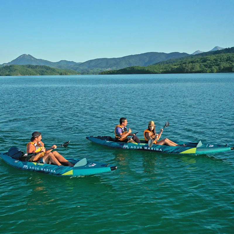 AQUA MARINA STEAM inflatable Kayak Boat 10'3"/13'6"  Drifting Inflatable Paddle Board Canoeing 1 2 Person Raft Rubber Boat PVC