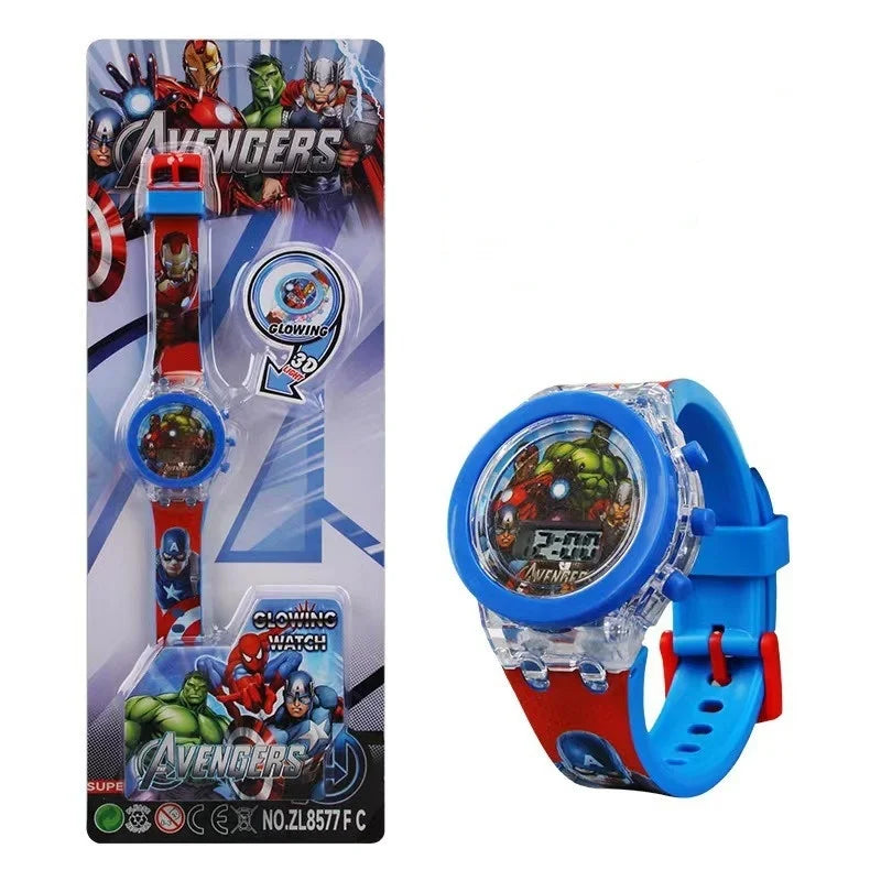 Anime Flash Spiderman Hulk Kinderuhr Jungen Cartoon Avenger Kinderuhr Jungen Mädchen Studentenuhr Geschenk