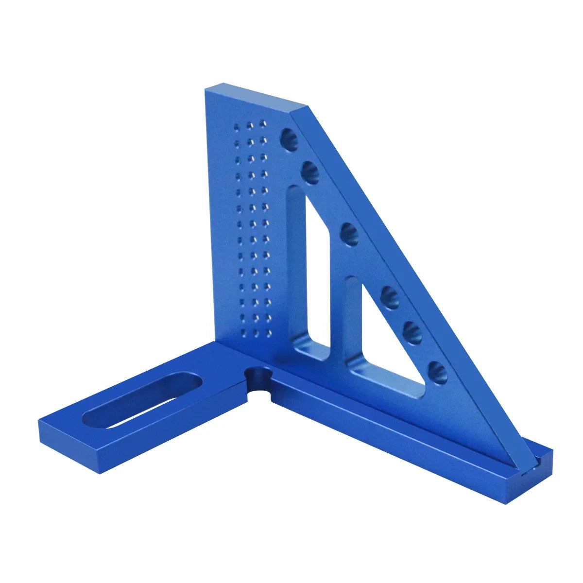3D Multi-Angle Metric/Inch Measuring Ruler, 45/90 Degree Aluminum Alloy Square Protractor, High Precision Layout Measuring Tool - Shoppiline