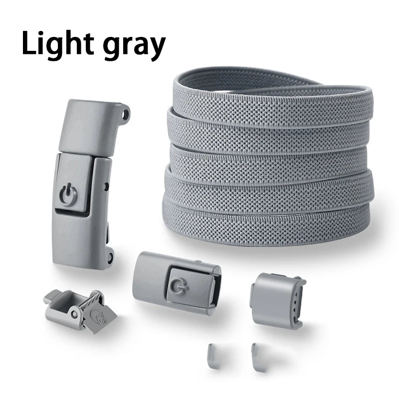 Press Lock Shoelaces without ties Elastic Laces Sneakers Tennis No Tie Shoe laces Shoes Accessories 1Pair/2Pair