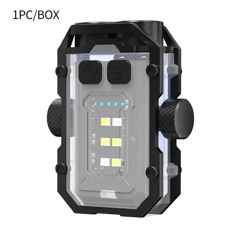 Super Bright Powerful Pocket Torch Light LED Multifunctional Linterna Magnetic COB LED EDC Mini Keychain Flashlight Rechargeable