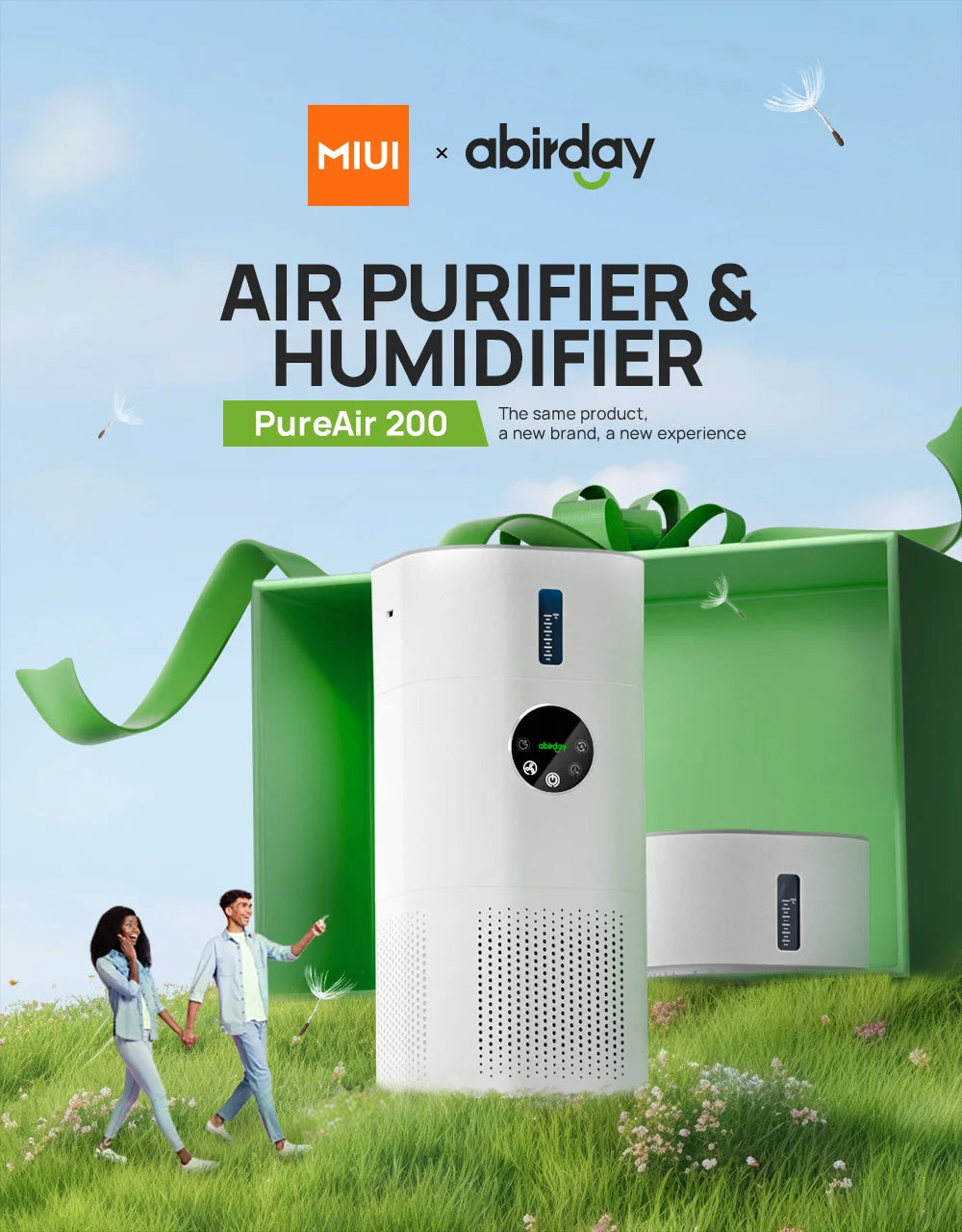 Air Purifier with Humidifier Combo for Home Allergies and Pets Hair, Smokers in Bedroom, H13 HEPA Filter - Shoppiline