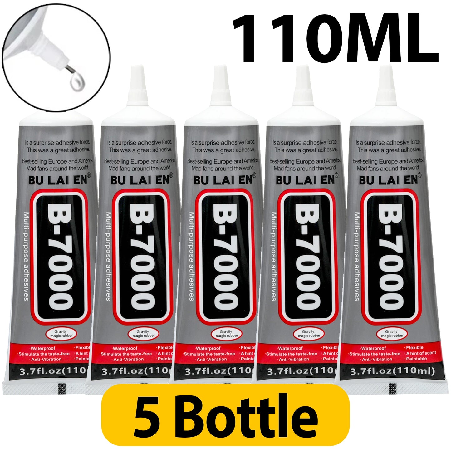 1/5Pcs B7000 Glue Mobile Phone Screen Superglue T-7000 Adhesive Telephone Glass Glue Repair Point Diamond Jewelry DIY Glue Tools