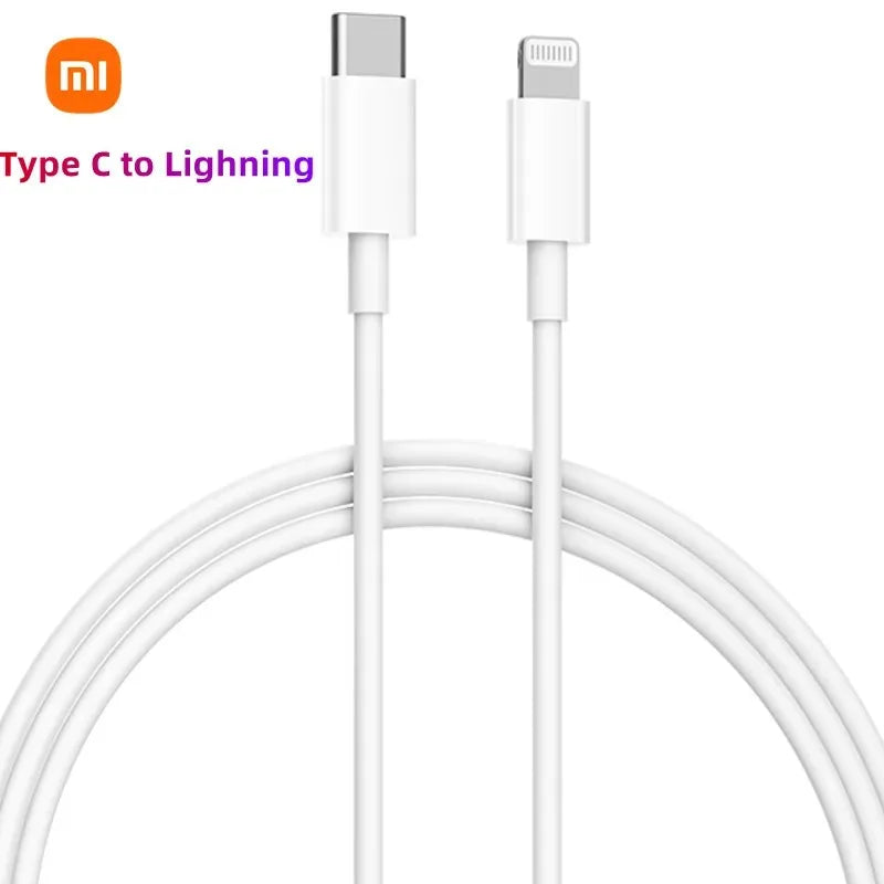 Xiao mi PD3.0 20W Lightning Cable Suitable for Apple 14 13 12 11 Pro Max X XR XS 8 7 Fast Charger USB Type-C Phone Accessories